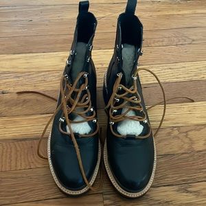 Marc Fisher izzie hiking boots black 8.5